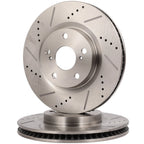 Front Drilled Slotted Brake Rotors for Pontiac Vibe (2007–2018) LEXUS ES350 ES300h