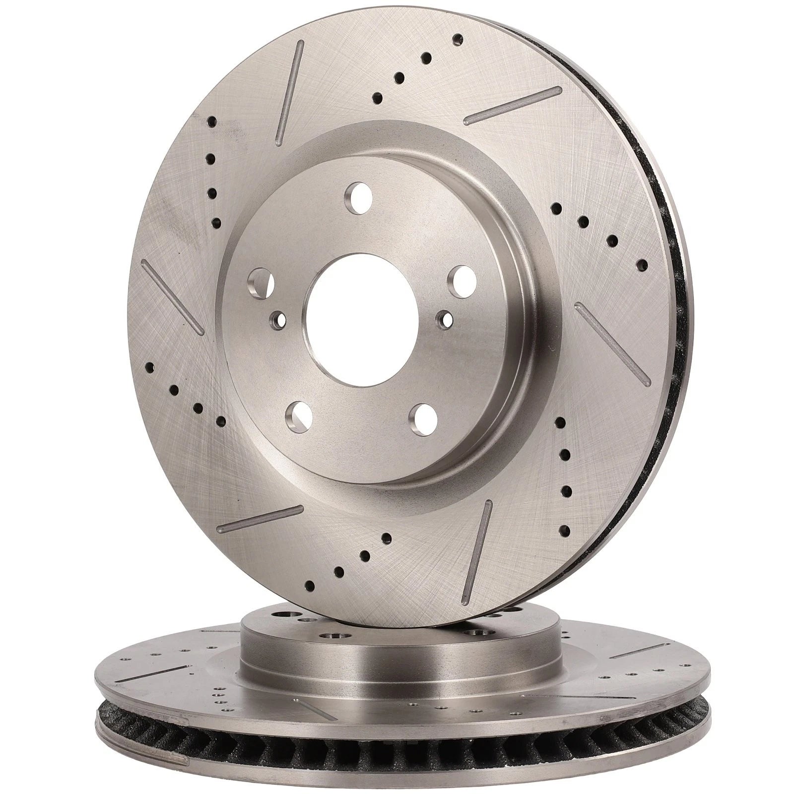 Front Drilled Slotted Brake Rotors for Pontiac Vibe (2007–2018) LEXUS ES350 ES300h