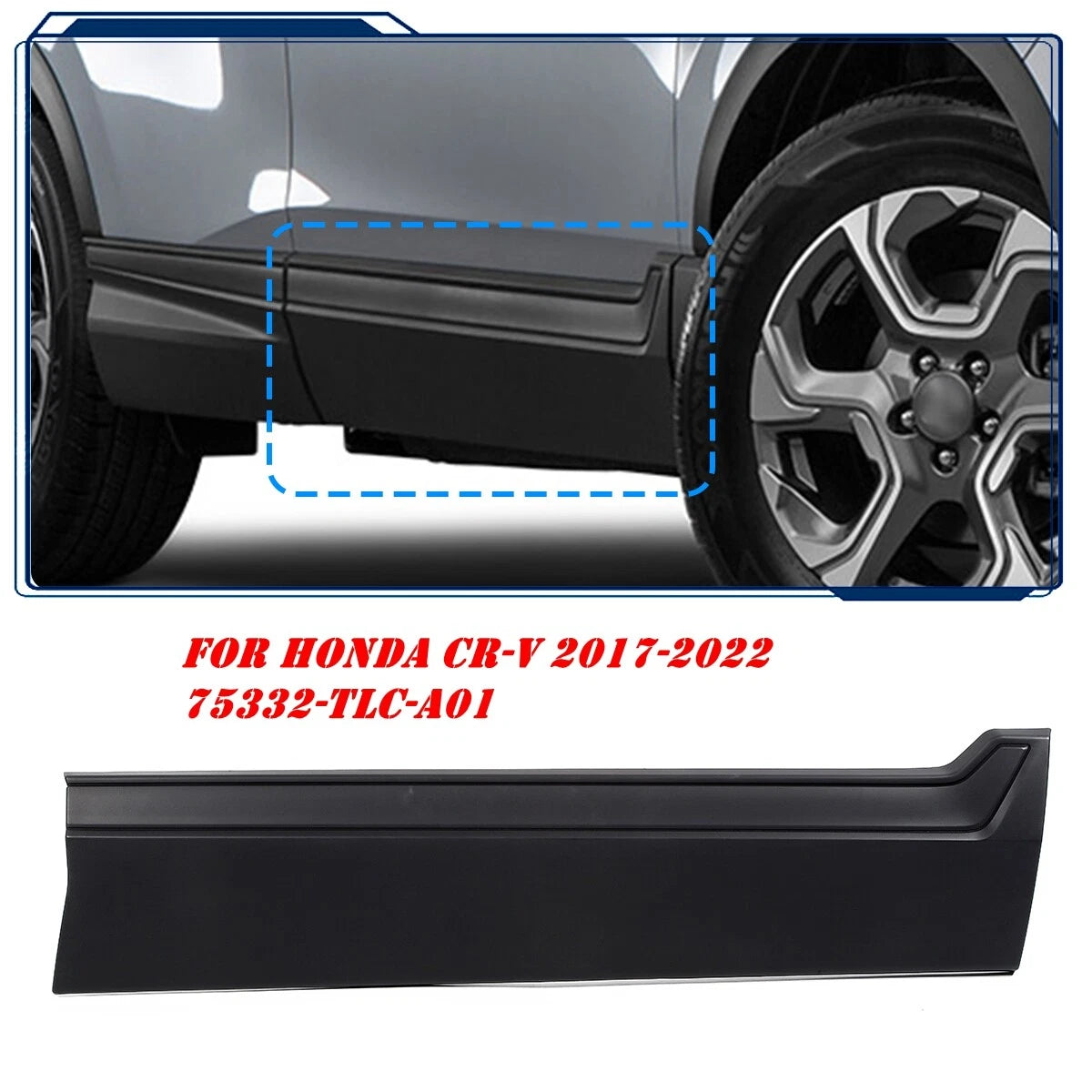 Front Right Door Lower Molding Garnish for Honda CR-V (2017–2022) 75313-TLC-A01