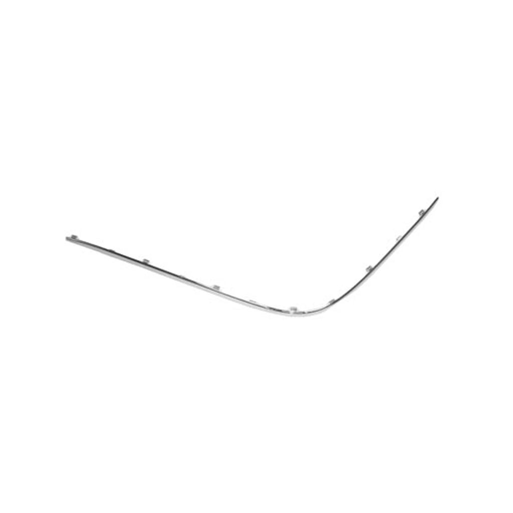 Replacement Chrome Plastic Driver Side Front Bumper Cover Molding