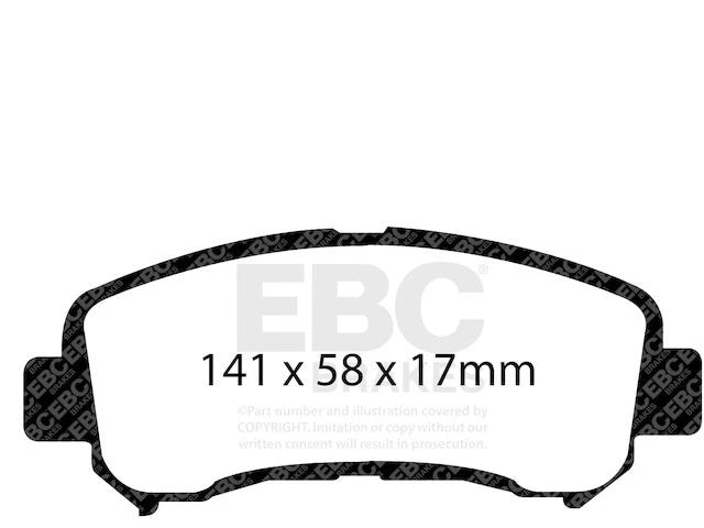 Front Brake Pad Set for Suzuki Kizashi (2010–2013) QK679WN