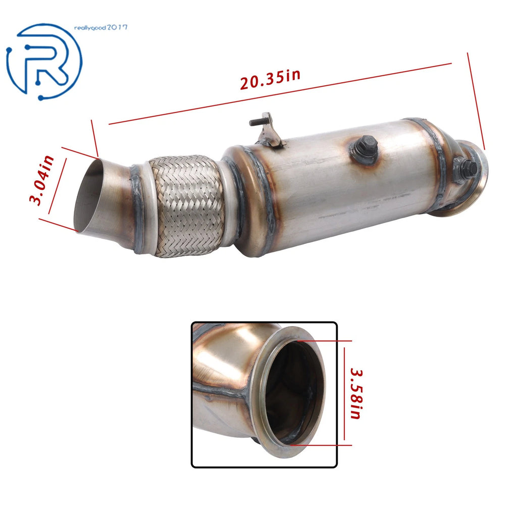 Front Side Catalytic Converter for BMW X5 xDrive35i (2014-2018)