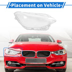 1 Pc Headlight Lens Cover for BMW 1 Series (2012–2014) No. 63117229672