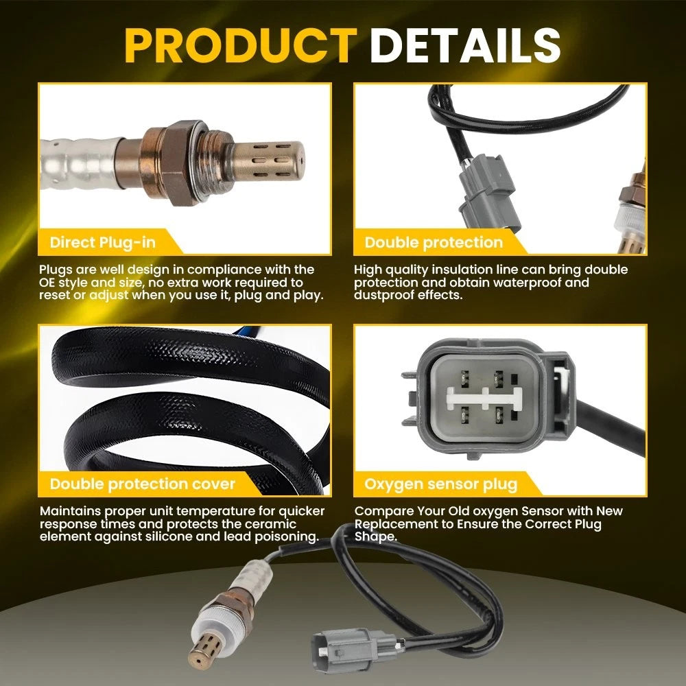 2 Oxygen Sensors for Honda Accord Odyssey Pilot Ridgeline Acura MDX (2003–2020)
