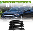 Door Handle Cover Set of 4 for Chevrolet Malibu (2016–2025) Glossy Black