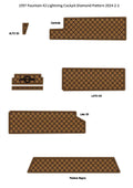 EVA Foam Faux Teak Deck Flooring Mat for Fountain 42 Lightning (1997)