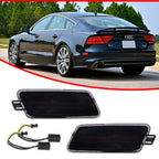 2X Smoked Red LED Rear Side Marker Lights for Audi A7 S7 RS7 (2012–2018)