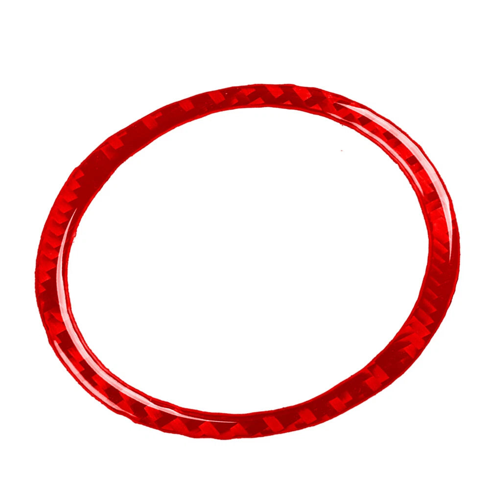 Water Cup Holder Ring Cover Trim for BMW 3 Series E36 (1994–1996) Carbon Fiber Red