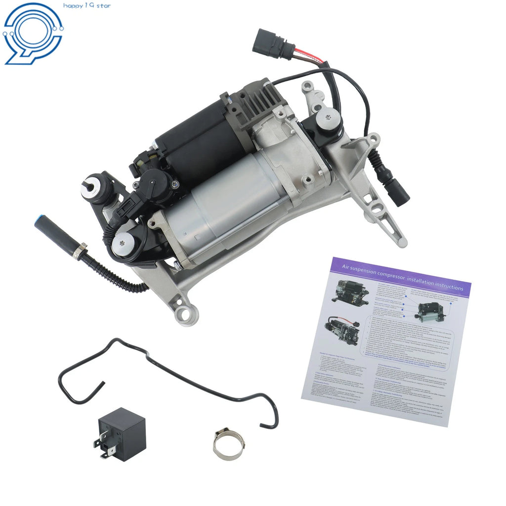 Air Suspension Compressor Pump with Bracket for Porsche Cayenne Turbo (2008–2010)