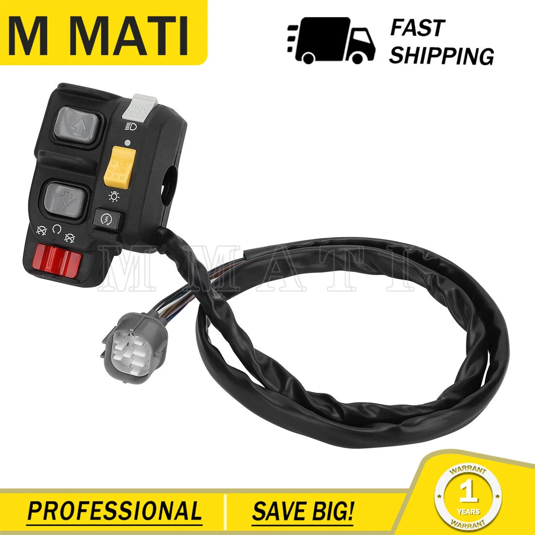 Handlebar Shift Start Control Switch for Honda Rancher TRX350 TRX400 (2000–2006)