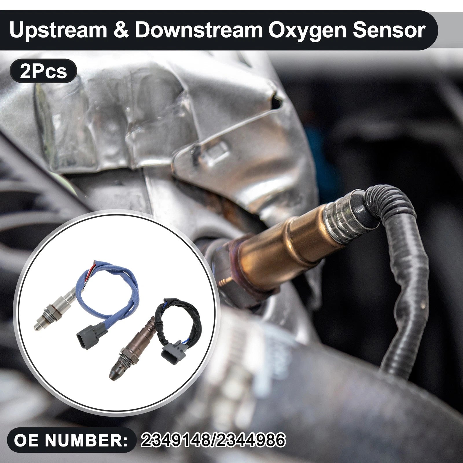 Set of 2 Upstream & Downstream Oxygen Sensors for Nissan Altima 3.5L V6 (2002–2006) 2349148