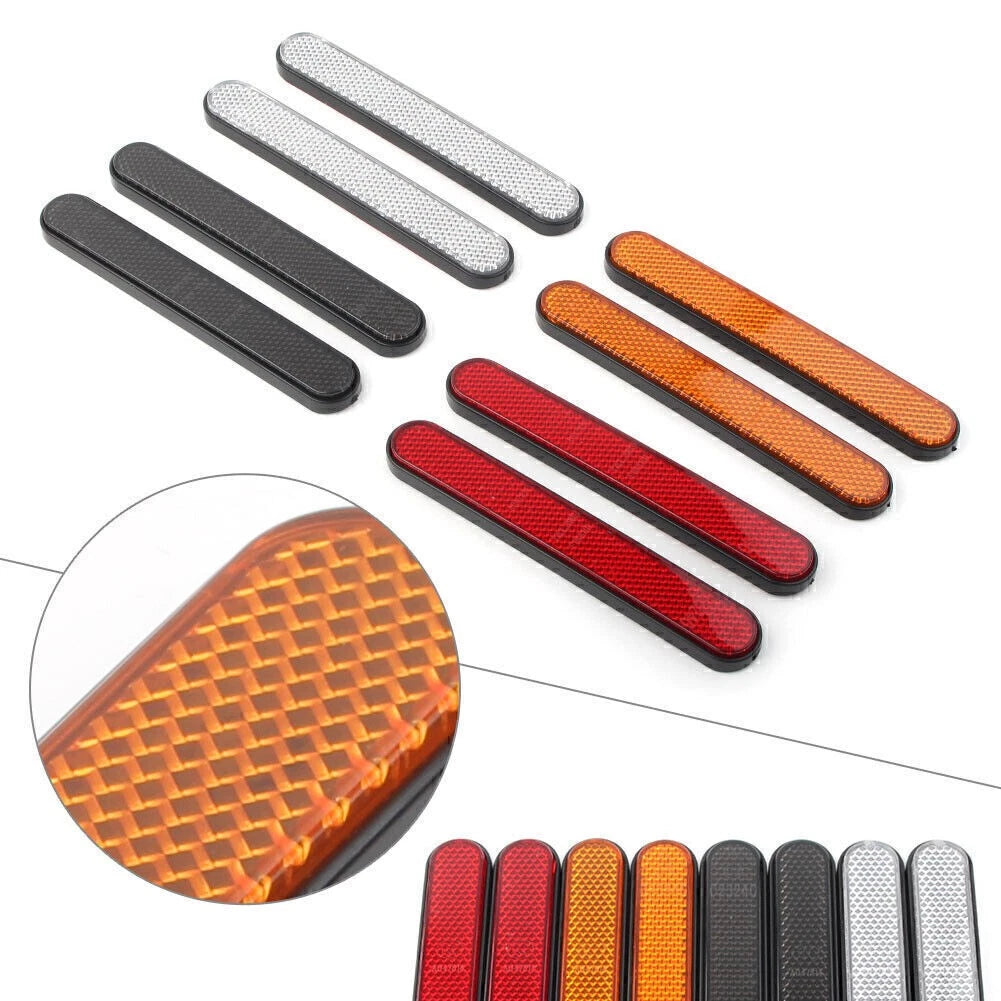 Set of 4 Rear Mudguard Fender Reflectors for Harley Sportster 883 1200 (2004–2023)