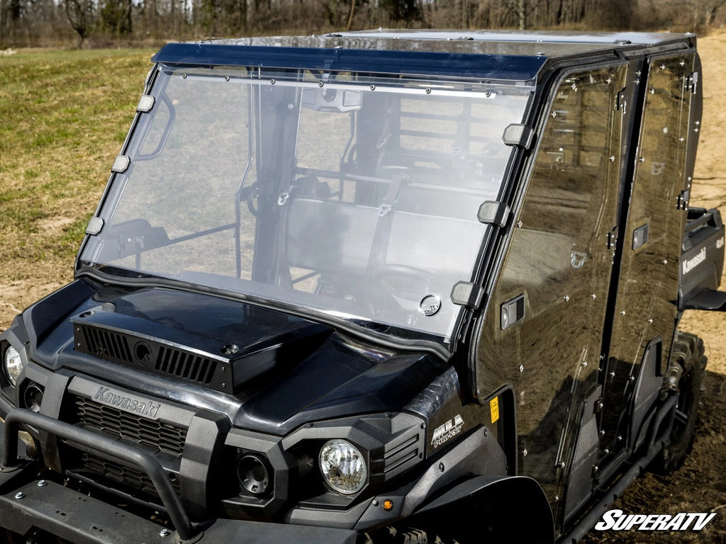 Scratch-Resistant Full Windshield for Kawasaki Mule Pro (2015–2023)