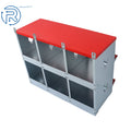 6 Compartment Metal Nest Box for Chicken (Galvanized Steel)