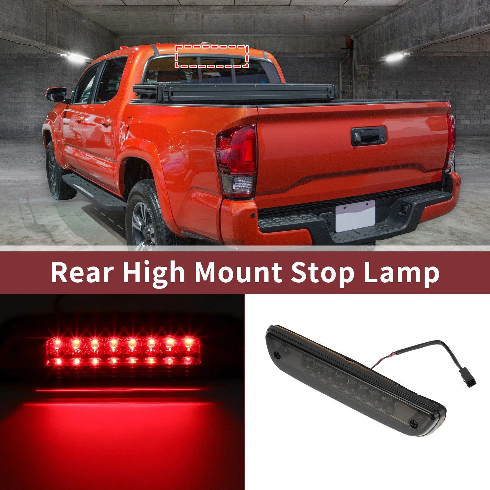 Black LED Third Brake Light for Toyota Tacoma (2005–2015) No. 8157004030
