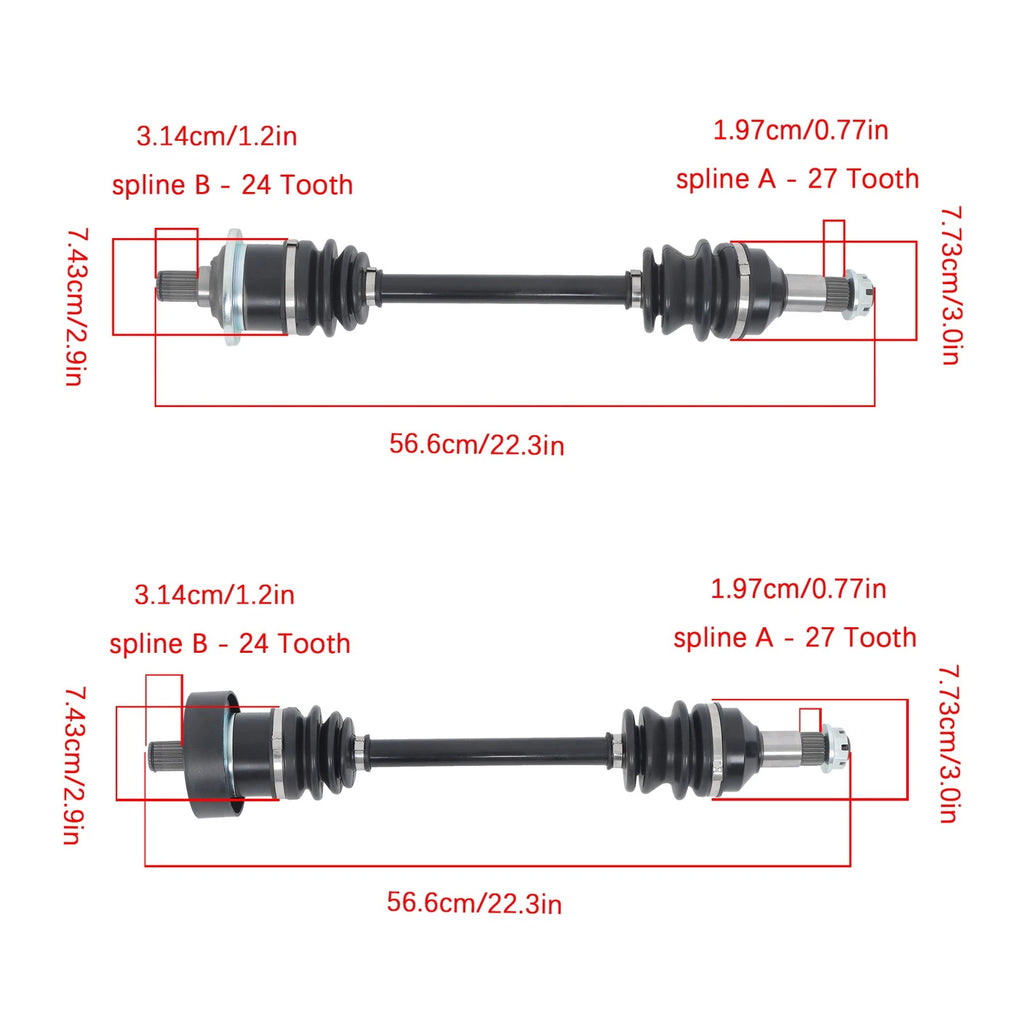 Set of 2 CV Axles for Arctic Cat 400 (2006-2014)
