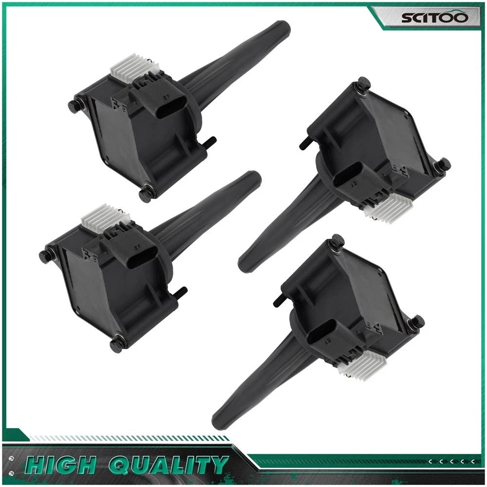 4X Ignition Coils for Chevrolet Silverado 1500 GMC Sierra 1500 Cadillac CT4 2.7L