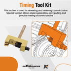 Timing Chain Breaker Riveting Tool Kit for Mercedes Benz M103 M271 (1983–2012)