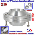CNC 2" Swivel Base Floor Mount Steering Column Drop Kit Universal Hot Rod