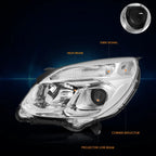 Projector Headlights for Chevy Equinox (2016–2017) w/Signal Lamp Clear Corner Chrome