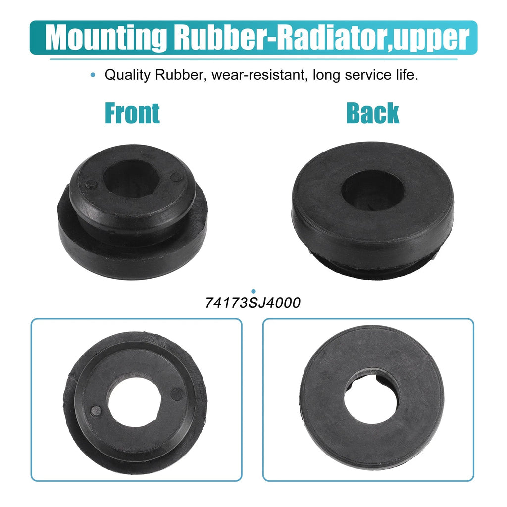 2X Upper Radiator Mount Insulator No. 74173SJ4000 for Honda Accord (1990–2020)