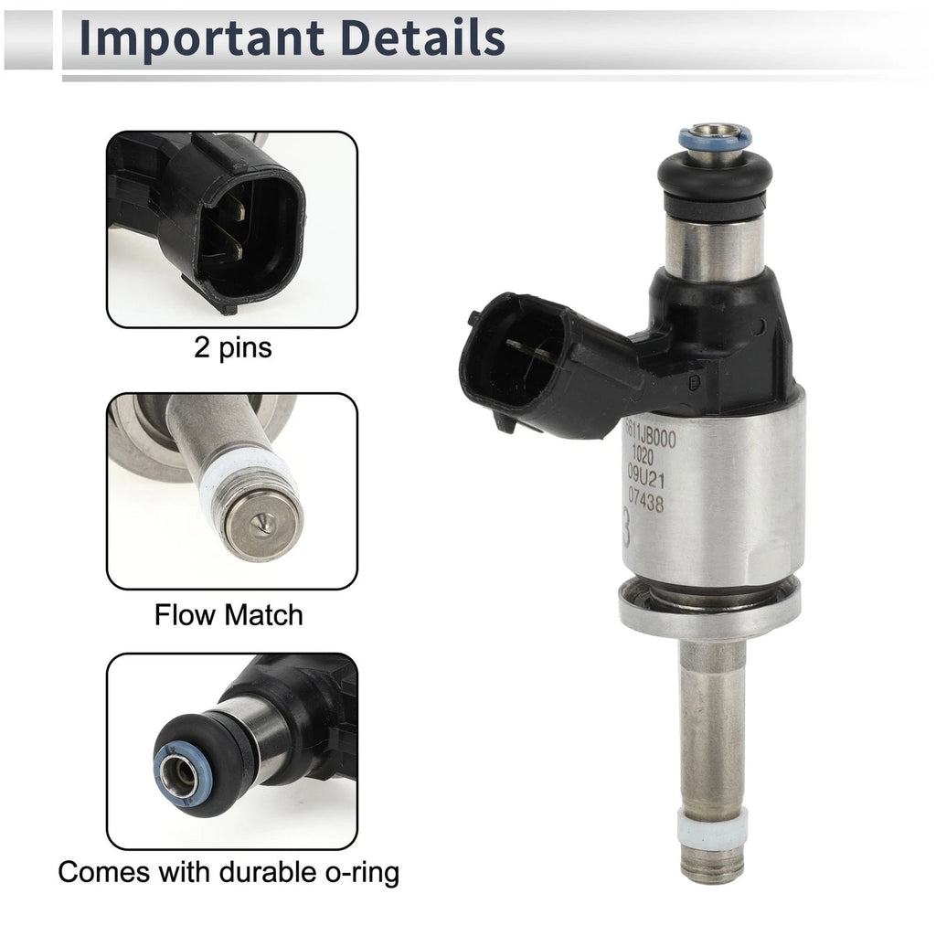 Fuel Injector for Subaru BRZ 2.0 (2013–2020) 1 Pc Black Silver Tone