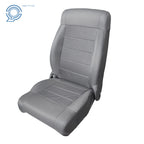 Set of 2 Gray Cloth Seat Covers for Jeep Wrangler (2007–2012)