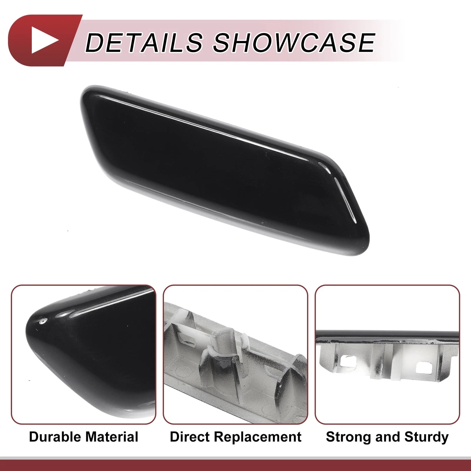 Front Right Washer Nozzle Cover Cap for Lexus IS II (2008–2010) Black