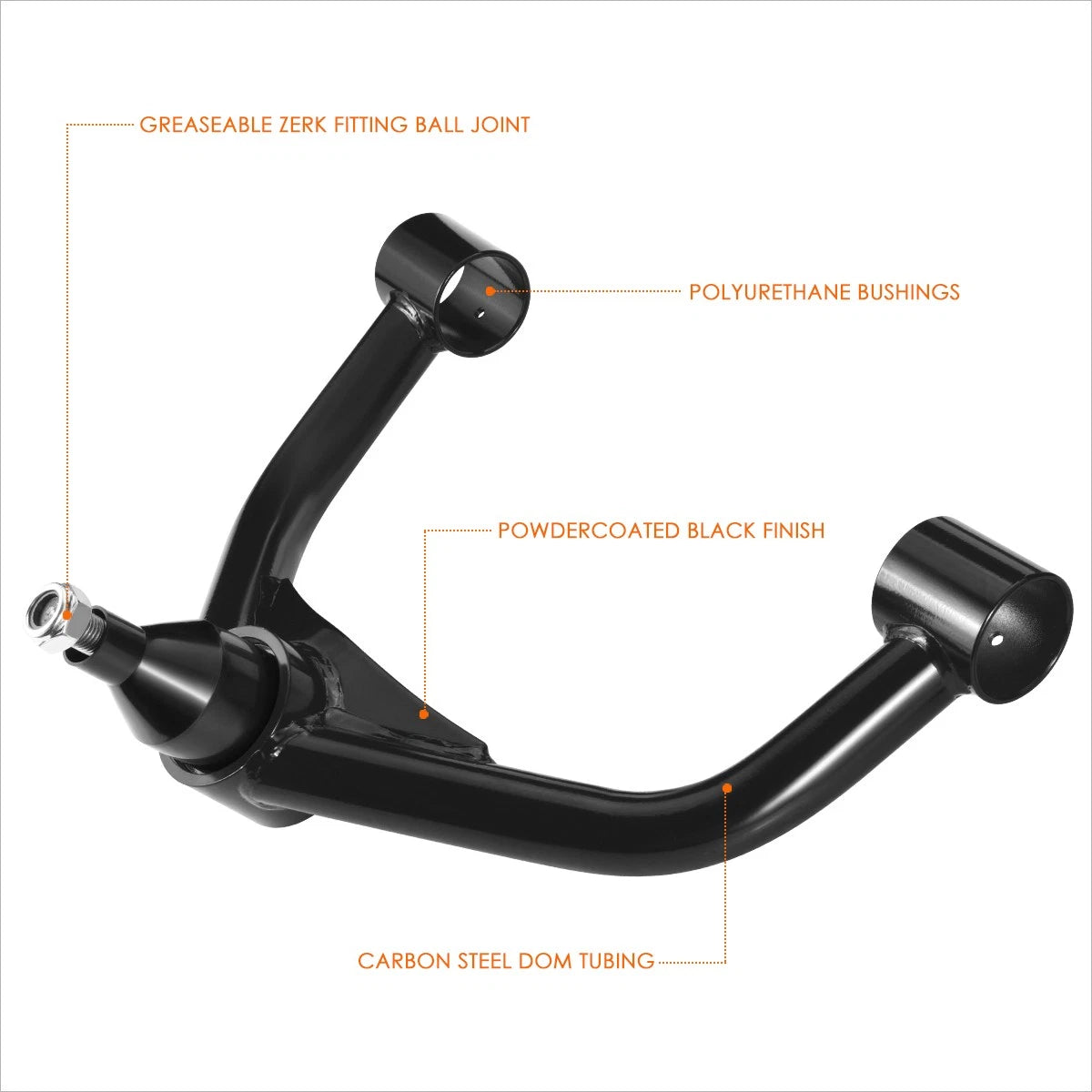 Set of 2 Front Upper Control Arms for Silverado Sierra 2500/3500HD (2011–2019)