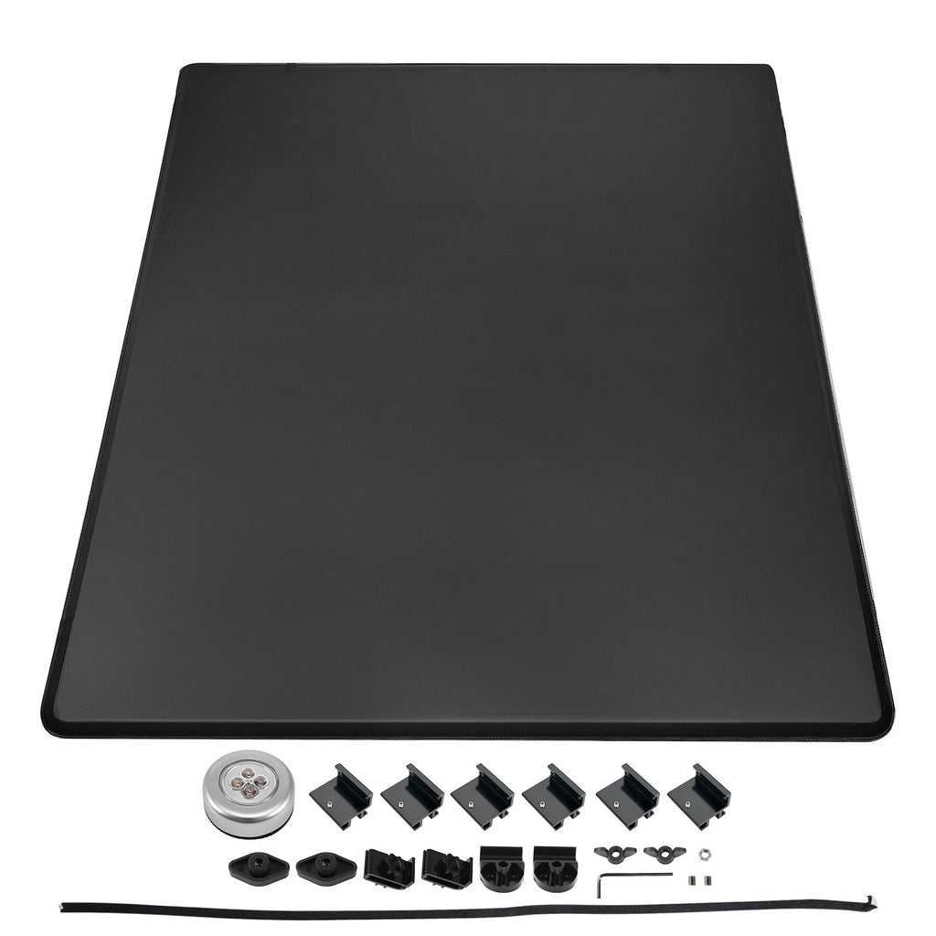 6.5Ft 4-Fold Tonneau Cover for Nissan Titan/XD (2016–2026) 78" Heavy Duty