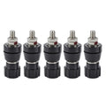 Set of 10 Insulated M5 Terminal Blocks for High Current Applications