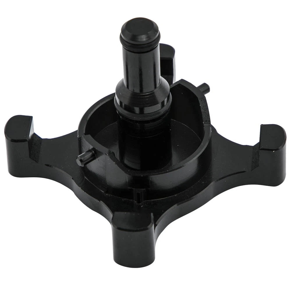 Black Billet Diesel Fuel Drain Valve for Ford Powerstroke (2017–2020)