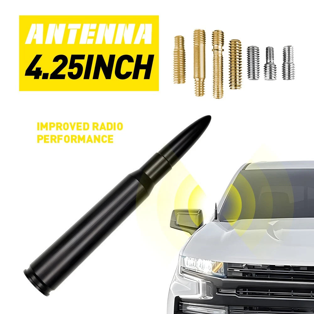 4.25 Inch Black Antenna Mast Power AM/FM for Nissan Titan & Titan XD (2004–2023)