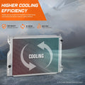Full Aluminum 3-Row Cooling Radiator for Ford Mustang (2005–2014)