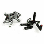 Rearsets Footpegs Pedals for Kawasaki ZX-10R Ninja (2008–2010) Black T9