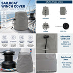 Winch Cover for Sailboat (Waterproof, UV Resistant)