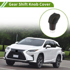 Car Gear Shift Knob Cover for Lexus RX350 2023-2024 Black Brown Faux Leather