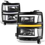 L-LED DRL Sequential Headlights for Chevrolet Silverado 1500 (2014–2015)