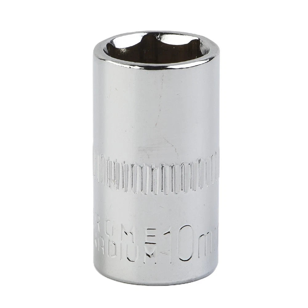 Set of 4 10mm Shallow Hexagonal Sockets for Automotive Repair Tools