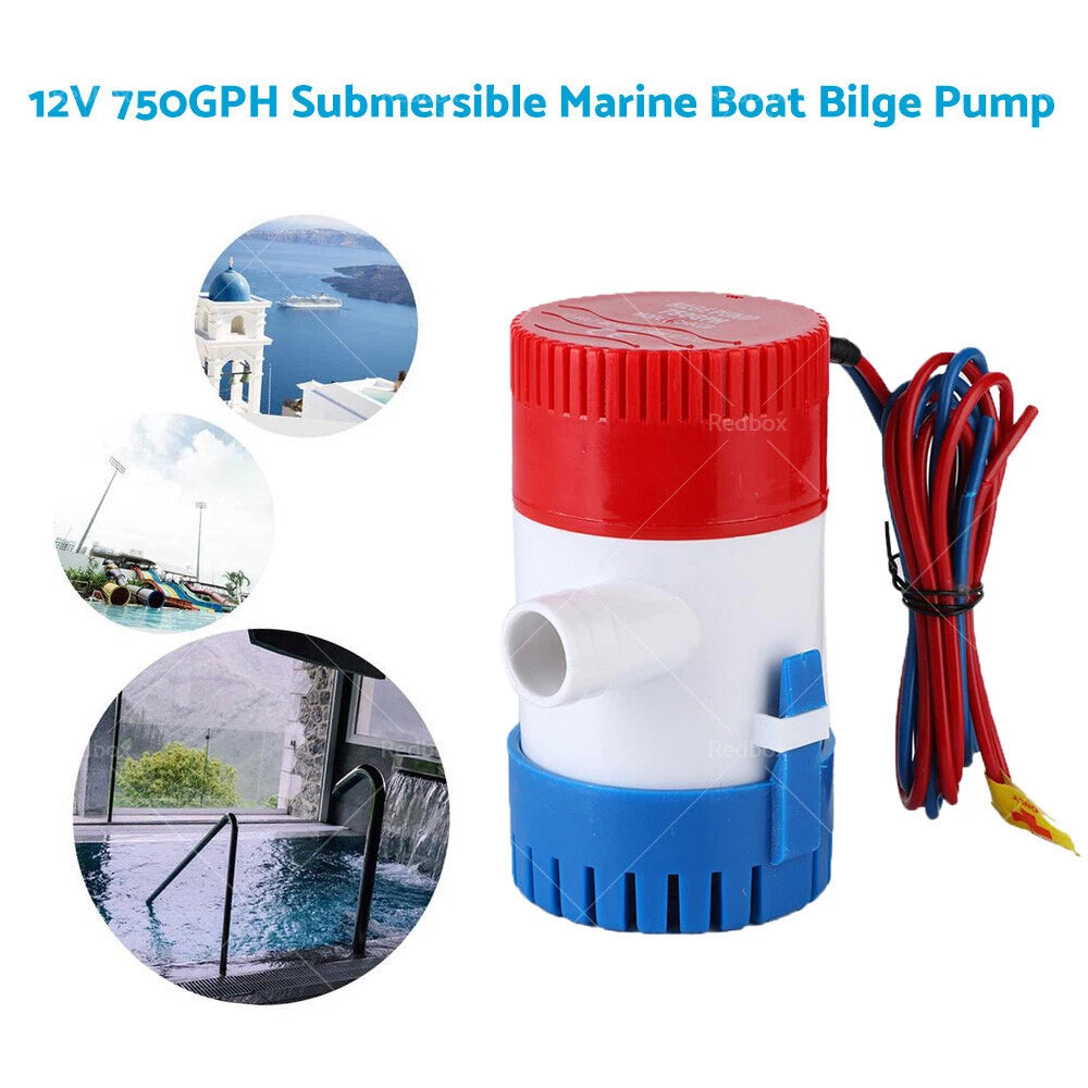 12V 750GPH Submersible Bilge Pump for Marine Yacht Boat