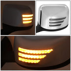 Sequential LED Turn Signal Hood Mirrors for International MV HV LT (2018–2022)