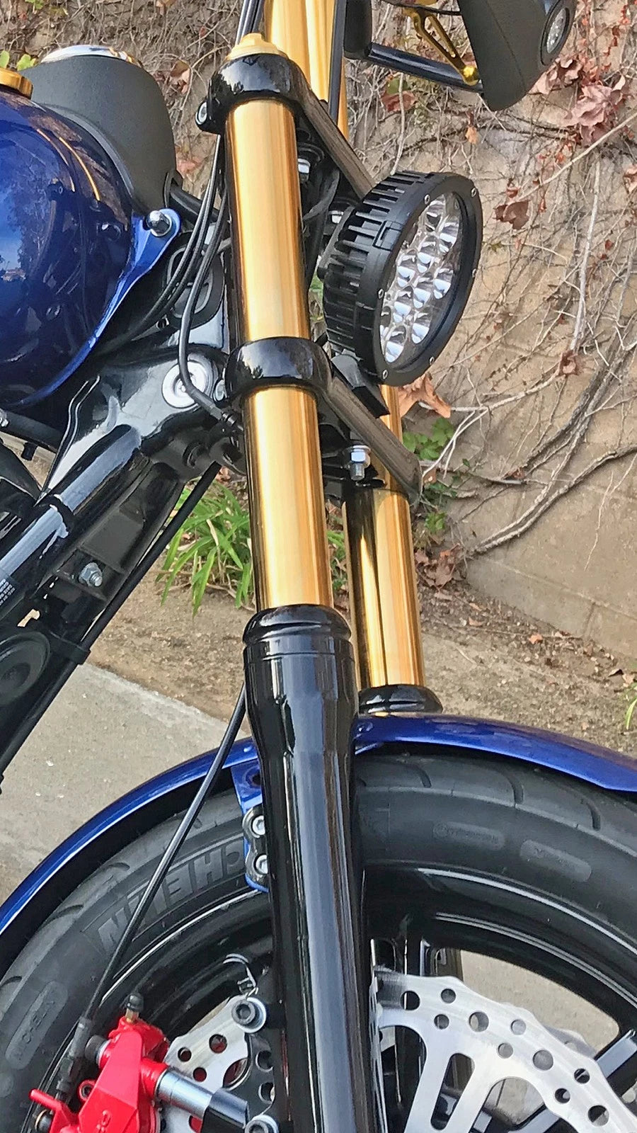 HARDDRIVE Gold Fork Tubes 39mm for Harley Davidson XL & Iron 883 (2009–2017)