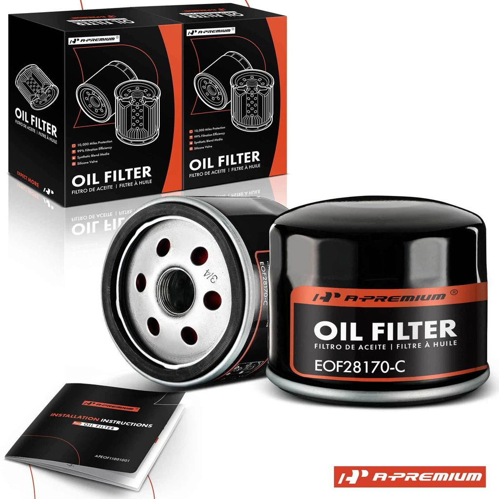 2X Engine Oil Filter for BMW I01 i3/i3s (2014–2021) Hatchback
