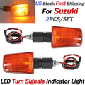 Short-Stem Turn Signal Light for Suzuki DR125 DR200 DR250 DR350 DR650 GSXR750 GSXR1100