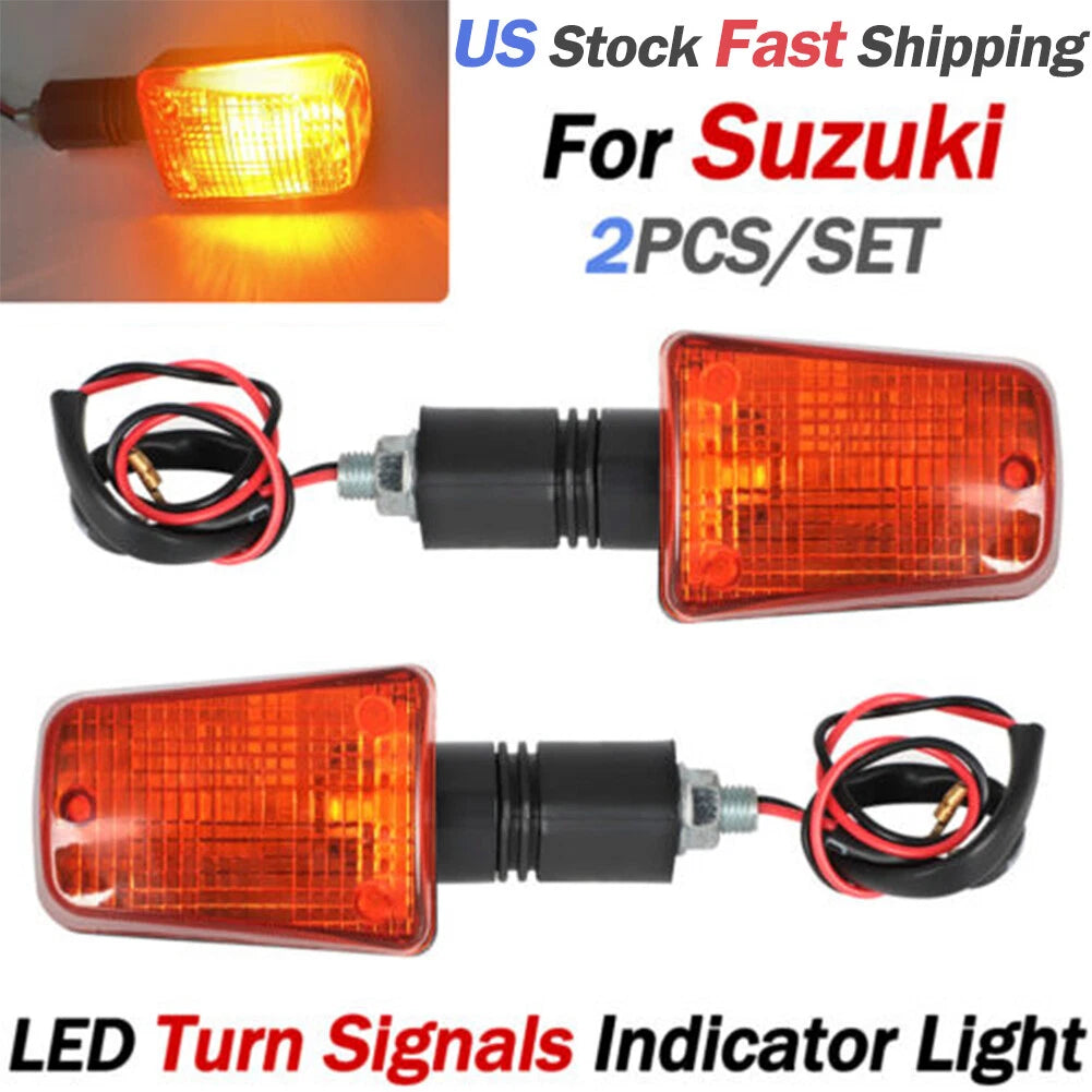 Short-Stem Turn Signal Light for Suzuki DR125 DR200 DR250 DR350 DR650 GSXR750 GSXR1100