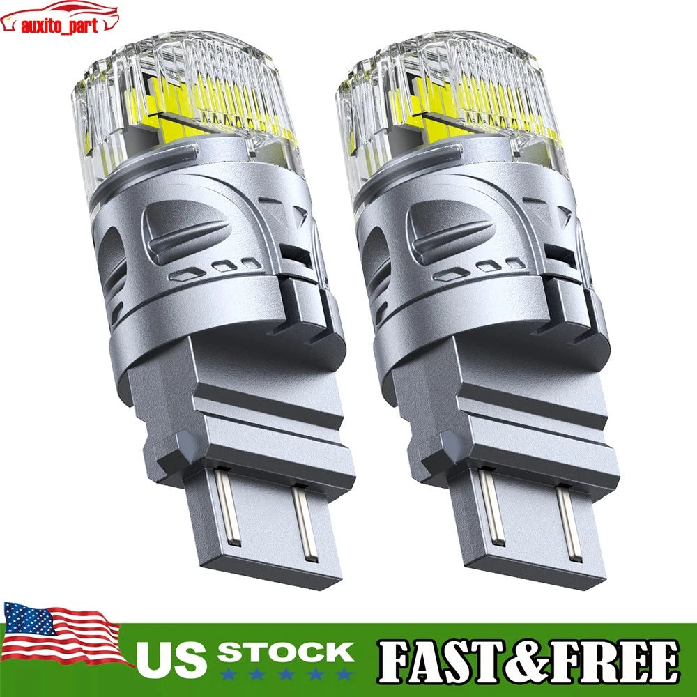 2X White LED Bulbs for AUTOONE 3157 Turn Signal Light