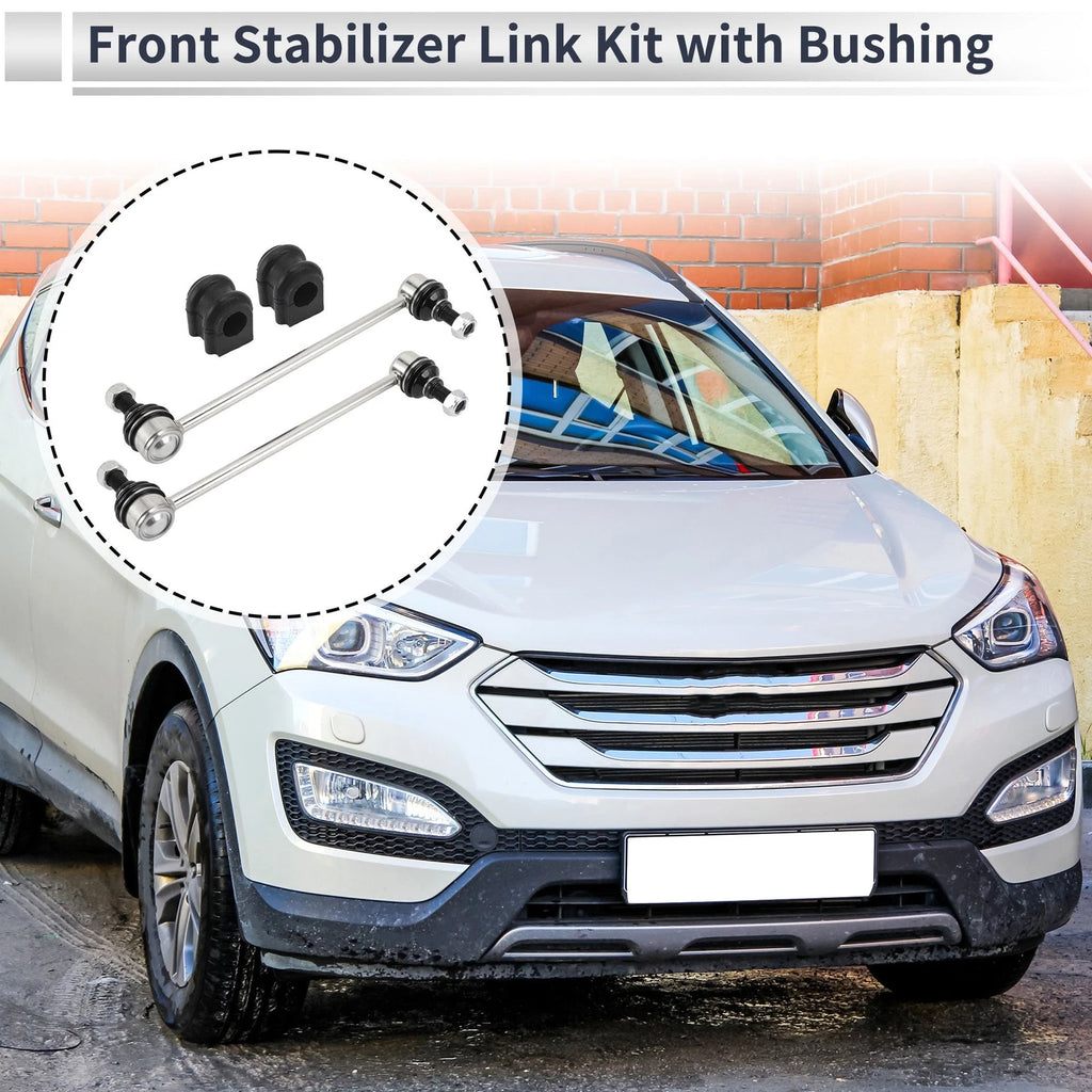 Front Stabilizer Bar Links Set of 2 with Bushings for Kia Magentis (2006–2010) No.K750032