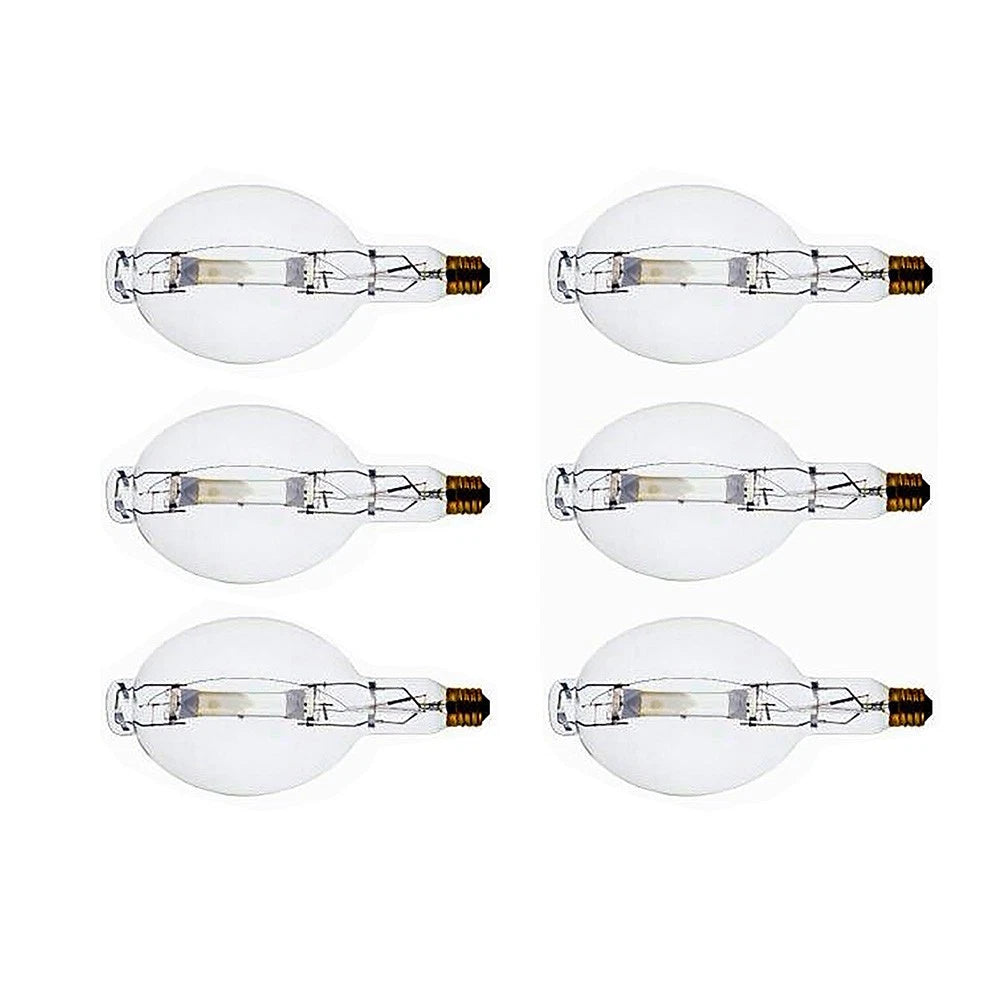 6-Pack 1000 Watt Clear Metal Halide Bulbs ELJ50-0001 for Automotive Lighting