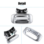 Set of 2 Chrome Tailgate Handles & Bezels 15228539 for Chevrolet GMC 