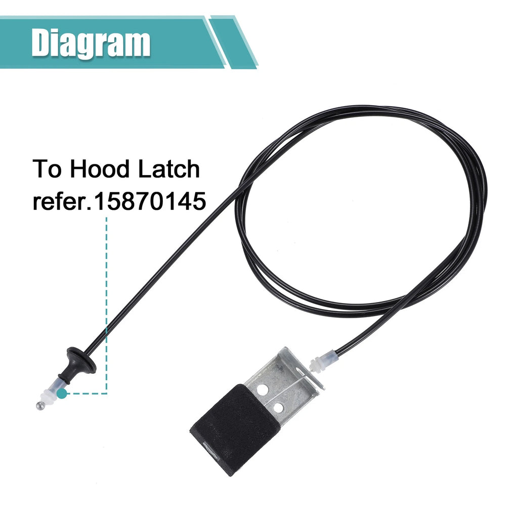 Hood Release Cable No. 25854190 for Chevrolet Colorado (2004–2012)